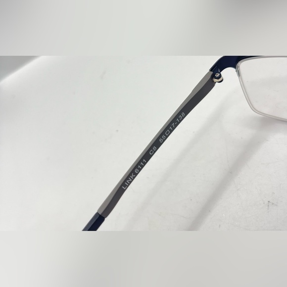 Link Occhiali Link 6111 Gray Oval Sunglasses Frames Only - Picture 8 of 8